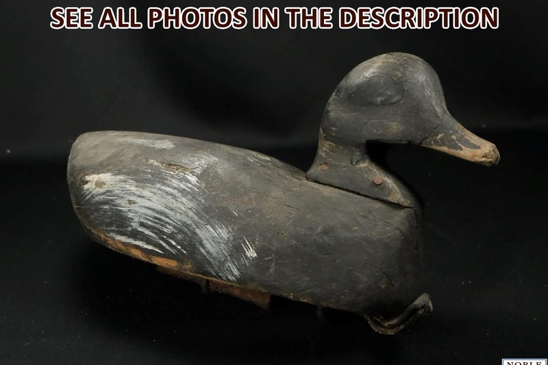 NobleSpirit Antique Duck Decoy 12" Hand Painted Removeable Head LOOK!!