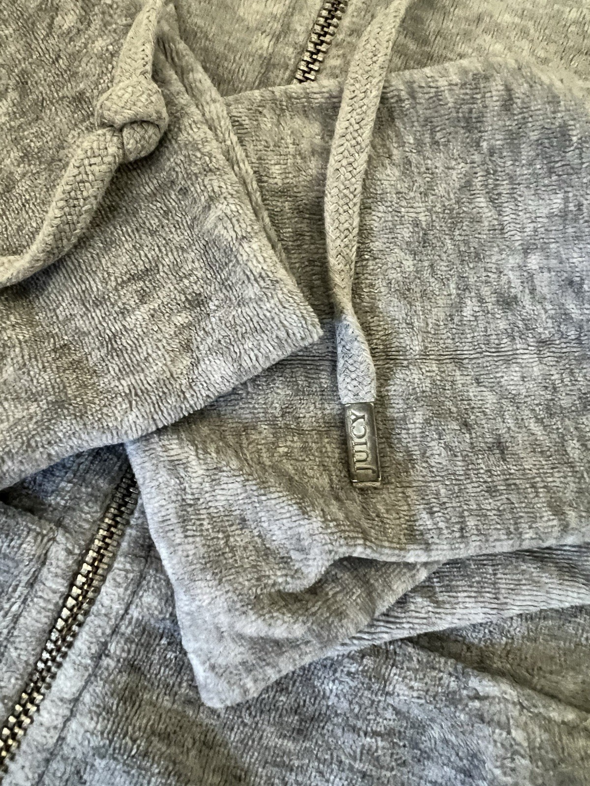 Juicy Couture Gray Cozy Zip Hoodie and Sweatpants Set image 6