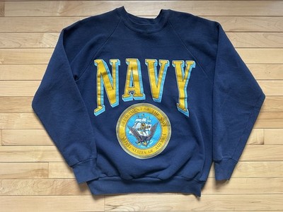 Vintage 90s US Navy Crewneck Sweatshirt USA Made Eagle Logo