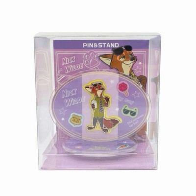 Disney Store Japan Zootopia Nick Wilde Pin&Stand Figure B NWT New 2025
