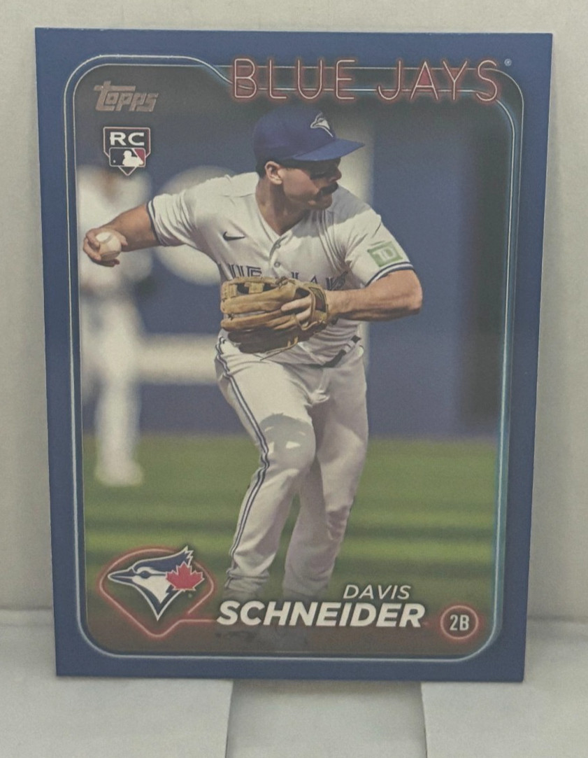 2024 Topps Series 1 - Davis Schneider #189 Royal Blue (RC) Color Match