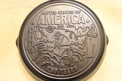Lodge America 250 Years 12  Cast Iron Skillet Limited Edition USA Brand New
