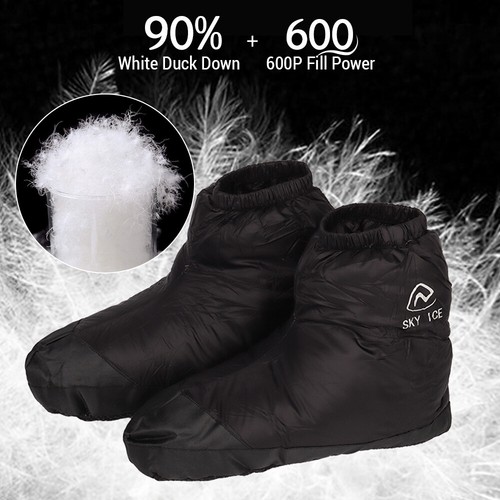 Waterproof Down Slipper Boots Lightweight Down Socks Stuffed Booties Down W9K4 - Picture 6 of 12