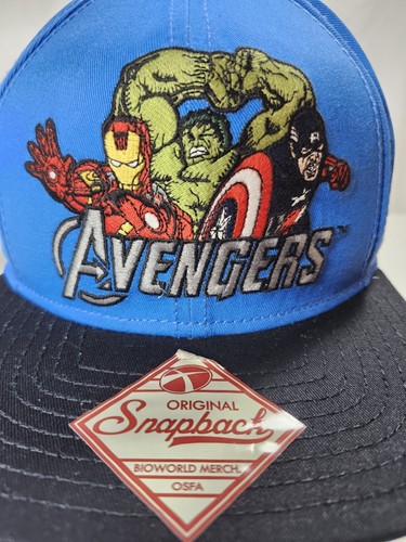 Marvel Avengers Mütze lizenziert blau verstellbar Snapback Cap Erwachsenengröße - Bild 2 von 7