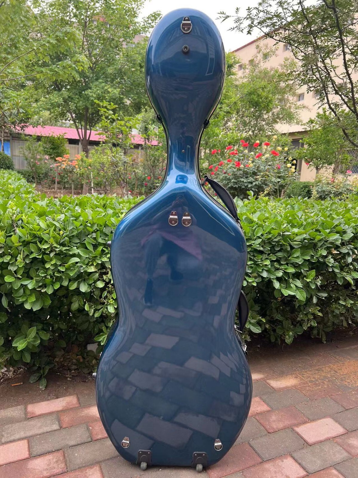 Advance 4/4 Cello Case Carbon Fiber Cello Box Carry Hard Box Blue Color