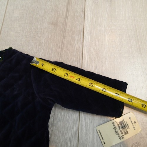NWT Ralph Lauren Infant Navy Quilted Jacket 3m - Picture 10 of 11