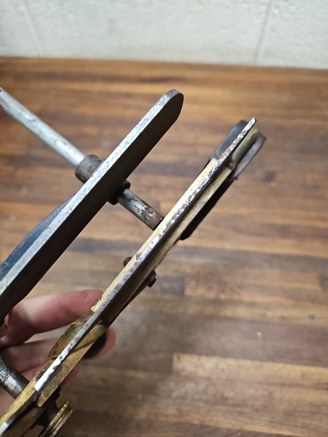 K719 Antique STANLEY NO. 42 GUNMETAL MILLER’S PATENT 1870 PLOW PLANE