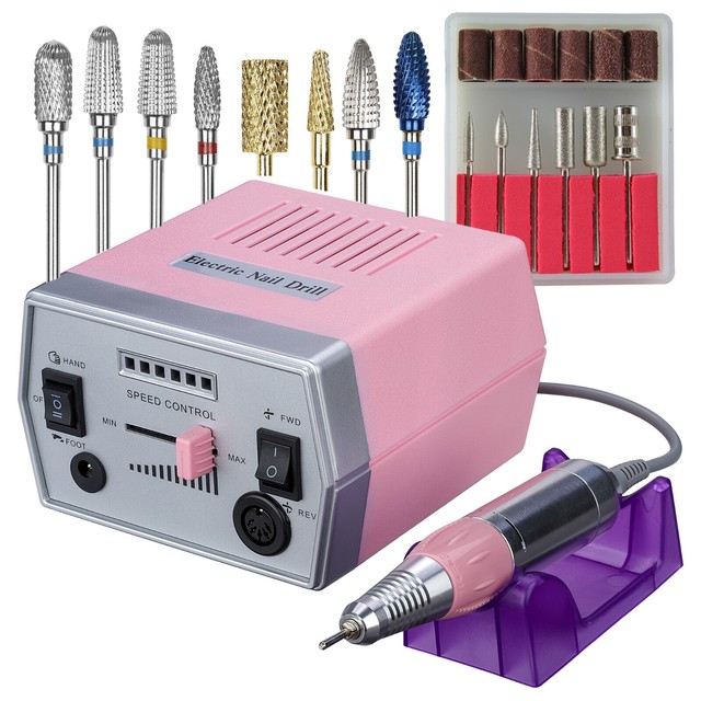 Nagelfräser Model06 Pink + HM 015 Set Hartmetellfräser Nail Drill Bohrer Bit Nagelfräser Model06 Pink + HM 015 Set Hartmetellfräser Nail Drill Bohrer Bit
