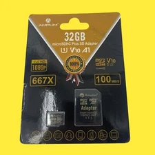 Amplim 32GB Ultra High Speed Micro SD Plus Adapter 100mb/s #54 z65/162 (AR)