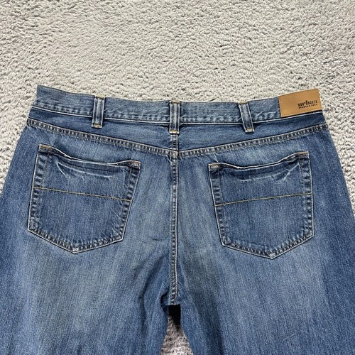 Urban Pipeline Jeans Mens 40x30 Blue Relaxed Baggy Straight Cotton Denim - Picture 6 of 10