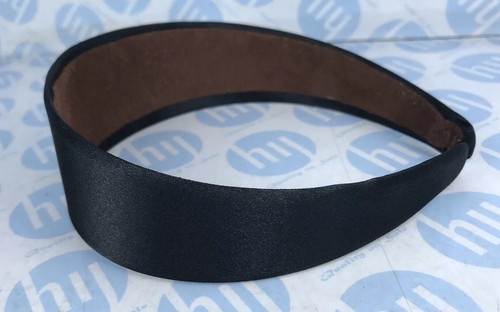 HEADBAND 4.5CM WIDE SATIN BLACK FABRIC ALICE BAND HAIR HEAD *new* - Picture 3 of 4