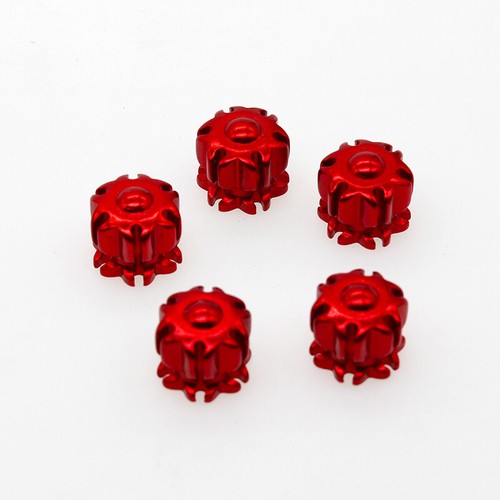 5xWheel Tire Tyre Valve Stem Air Dust Caps Cover Accessories Car Motorcycle Red - Picture 3 of 7