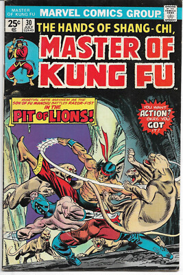 MARVEL Bronze Age : Shang Chi - Master of Kung Fu #30 (Gil Kane) Paul Gulacy