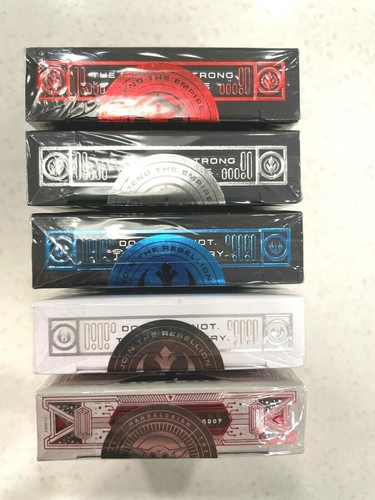 Brand new 5 Sealed Theory11 Star Wars Set Dark Side + Mandalorian Playing Cards - Imagen 5 de 6