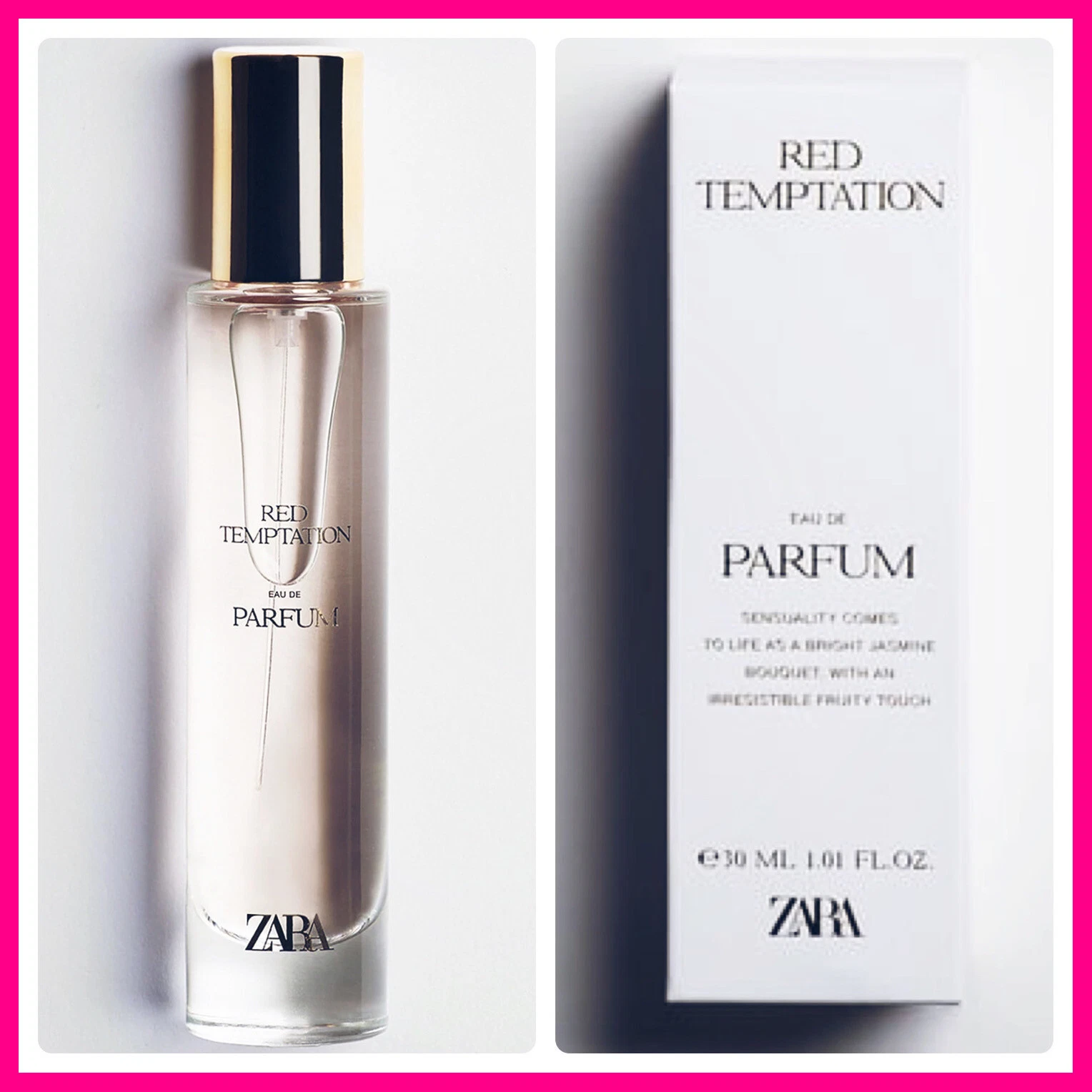 ZARA RED TEMPTATION, EDP Perfume, 1.0 oz, 30ml,BRAND NEW IN BOX