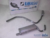 Imasaf Auspuffset Mitteltopf + Endtopf für Fiat Ritmo 1.1 + 1.3 03/1983-1988