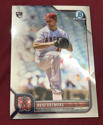 2022 BOWMAN CHROME RC REID DETMERS LOS ANGELES ANGELS ROOKIE BZ