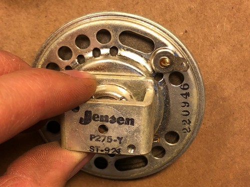 NOS NIB Vintage 1950s Jensen P275-Y Speaker for Regency TR-1 Radio & Zenith - Picture 7 of 10