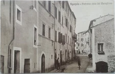 CARTOLINA SGURGOLA PIETRARCA MURAGLIONE STRADA FROSINONE LAZIO PAESAGGISTICA