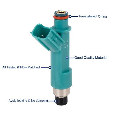 4pcs 23250-28080 Fuel Injector for Toyota Camry Highlander 2.4L