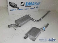 Imasaf Auspuff Set Mitteltopf + Endtopf für Ford Focus 1.8 16V 1998-2004