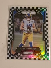 2023 PANINI PRIZM #163 BEN SKOWRONEK White And Black Checkerboard PRIZM RAMS