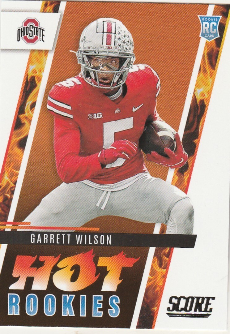 2022 SCORE GARRETT WILSON WR JETS ROOKIE #HR8 HOT ROOKIES SP HOT!
