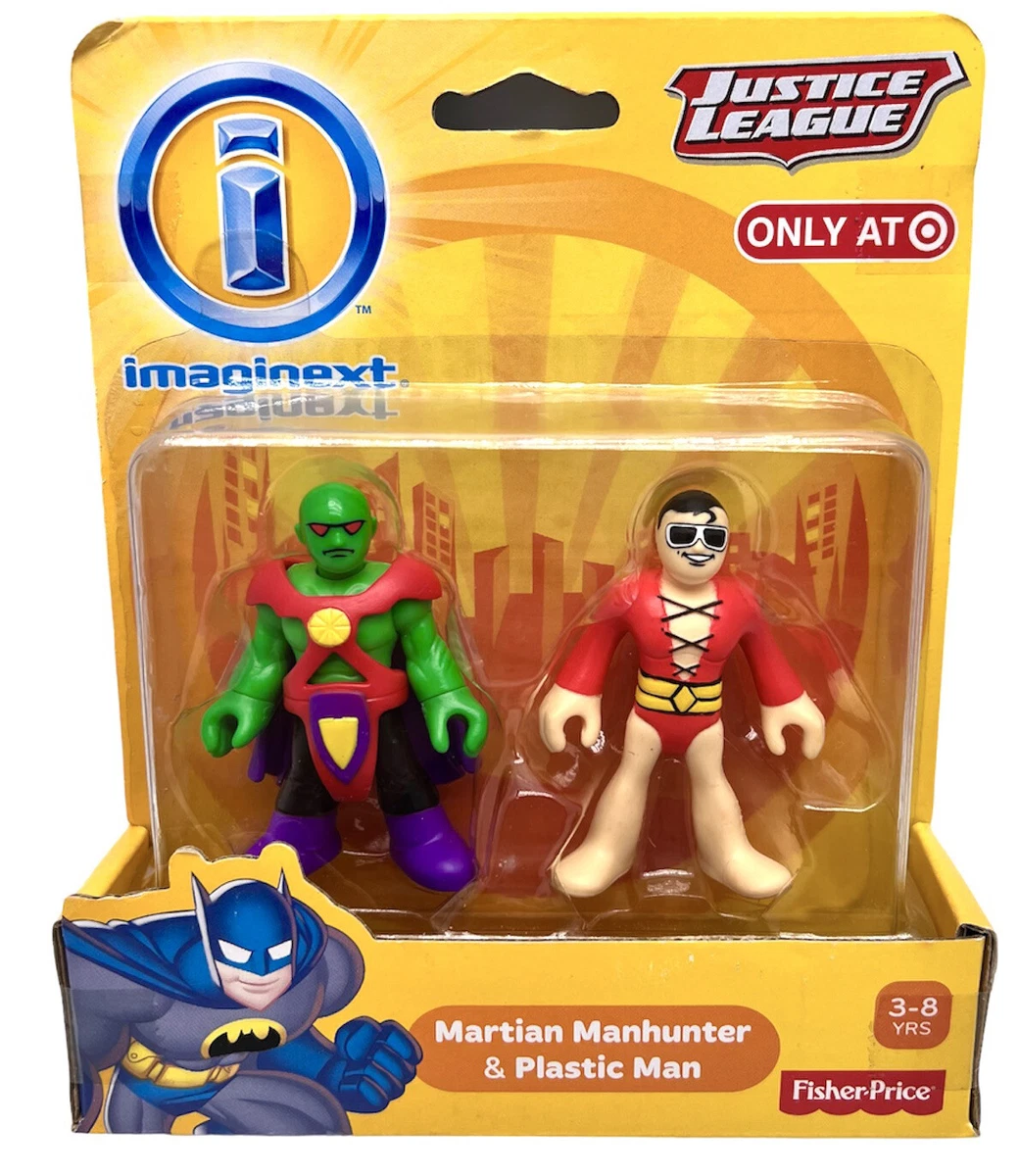Imaginext DC Comics Justice League Martian Manhunter Plastic Man Figures New
