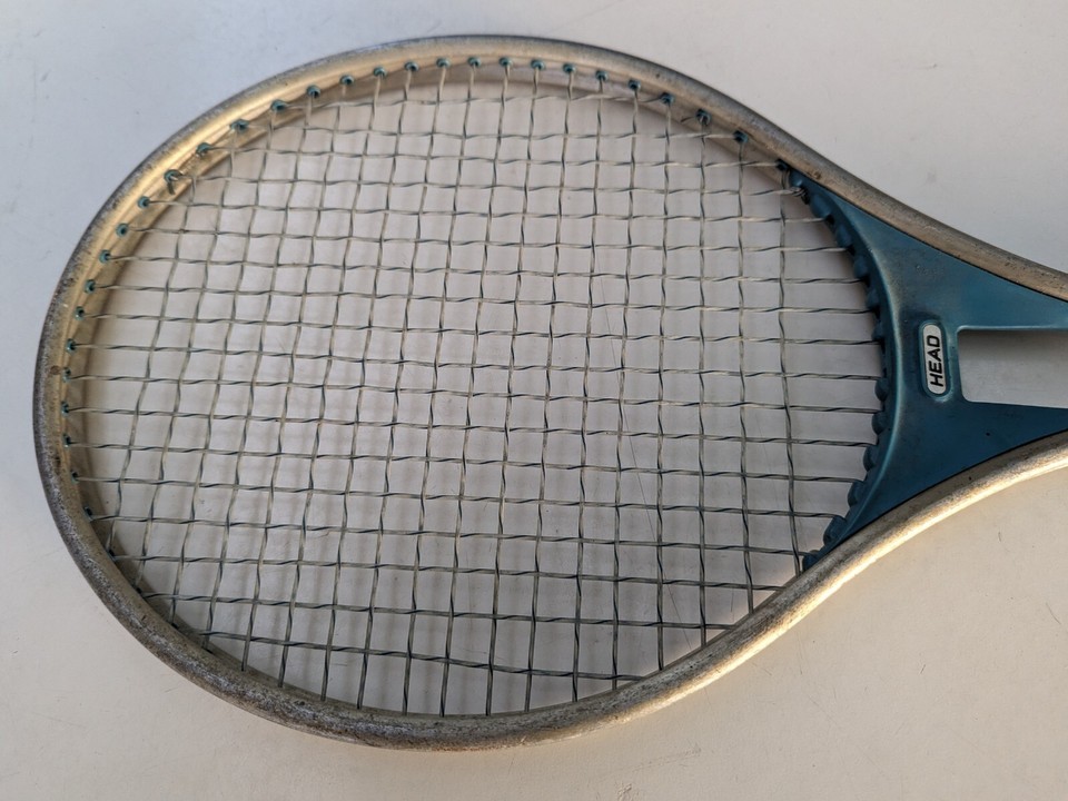 Head Silver Racket Vintage 70's AMF Head Master Aluminum Tennis Racket Blue Silver 4 5/8L ...