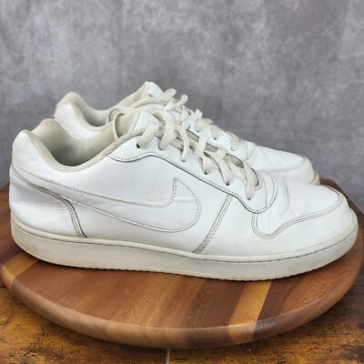 Nike Ebernon Sneakers Mens 13 Triple White Low Top Athletic Shoes Trainers