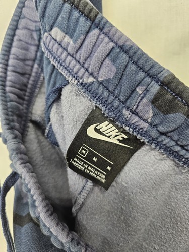 Nike Men's Blue Camo Joggers AJ2111-410 Pants Size M - Picture 3 of 3