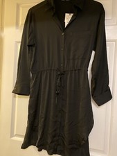 Zara Satin Look Shirt Dress…Size XS