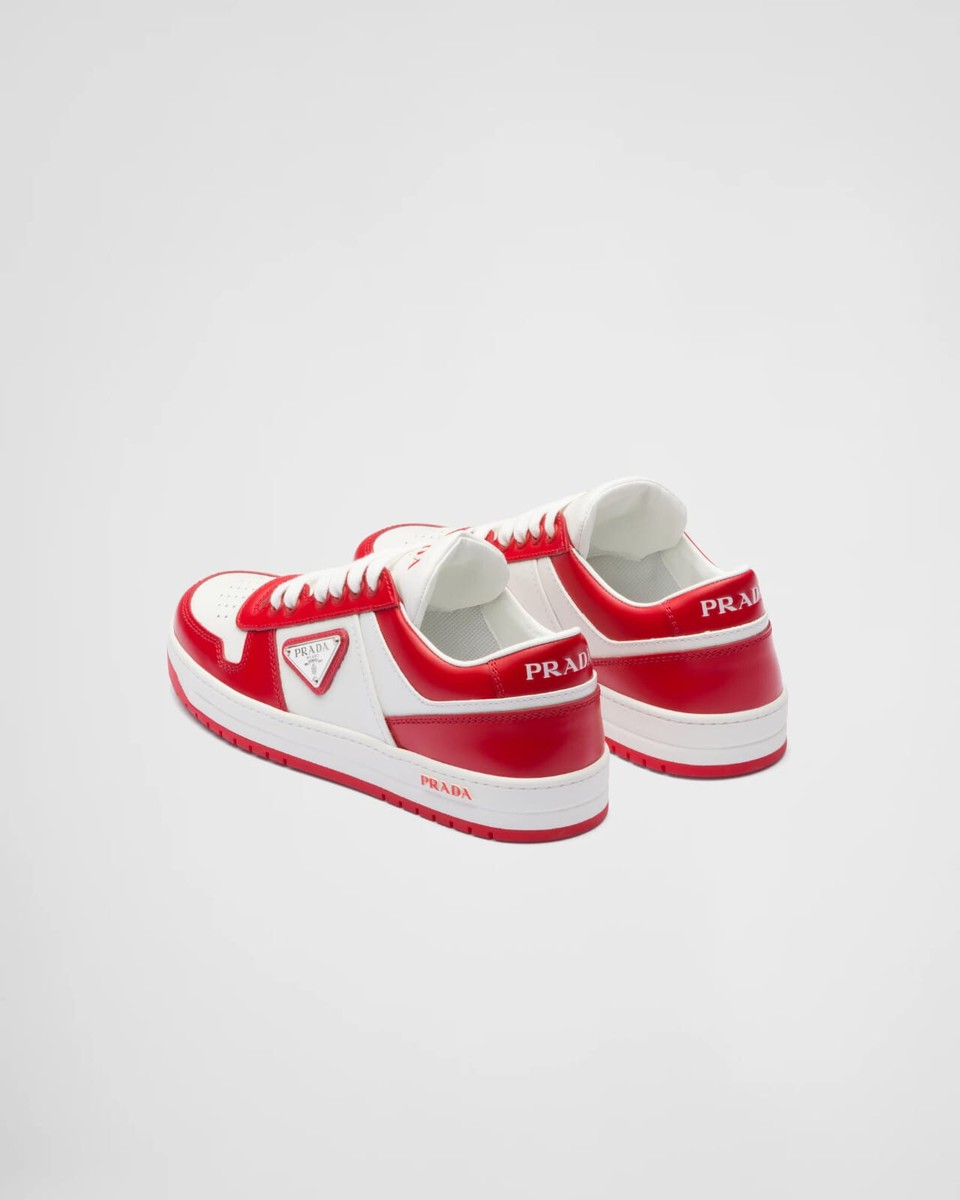 PRADA DOWNTOWN LEATHER SNEAKERS. | eBay