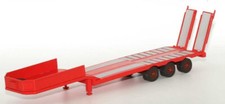 Odeon 104 - Semi-remorque porte engin 3 essieux rouge (sans tracteur) (1/43)