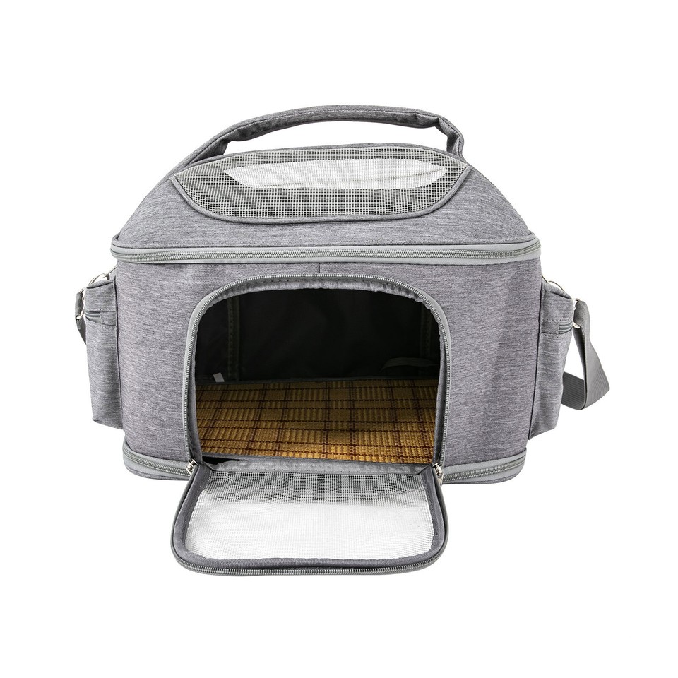 Collapsible Pet Carrier Pet Bag Crey Pet Travel Bag Oxford Waterproof