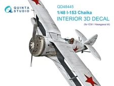 1/48 Quinta Studios 3D Interior Decal #48445 I-153 Chaika For ICM - HSG