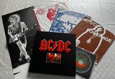 AC/DC 3 Record Set 3 X LP IN BOX + 7'' + POSTER Atlantic Vinyl LP-Box - Top i.O.