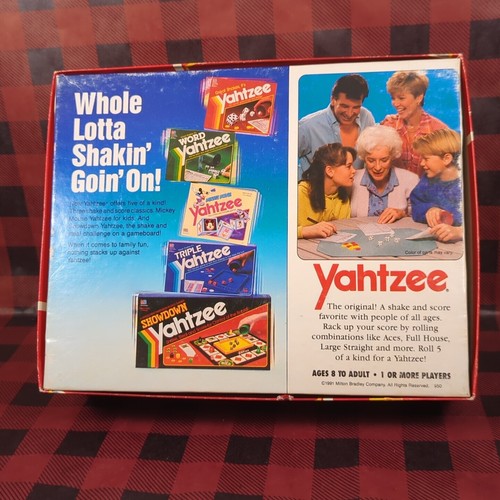 1982 Vintage Yahtzee E950 Dice Board Game by Milton Bradley - Picture 15 of 17