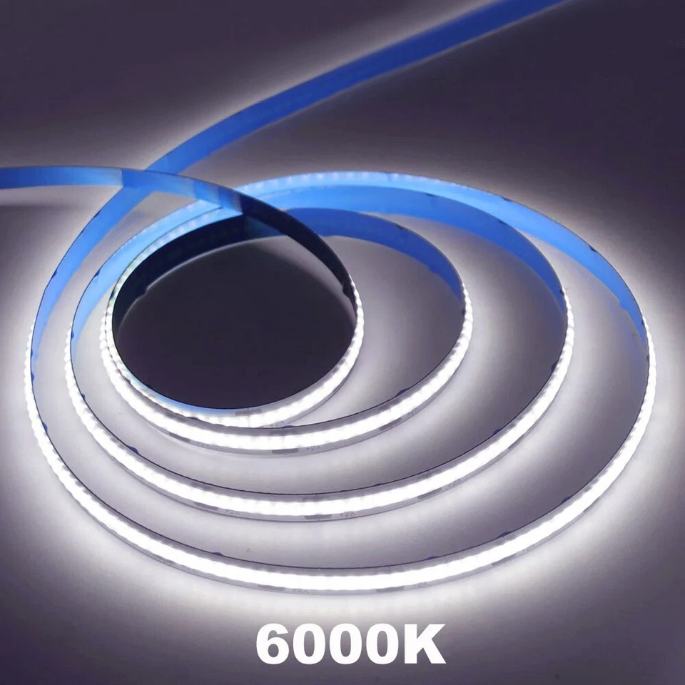 12V 24V COB LED Strip Light Flexible Tape Lights Indoor Cabinet Kitchen Lighting