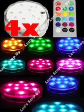 4PCS LED RGB SUBMERSIBLE Wedding Light Eiffel Tower Vase Base Remote Control