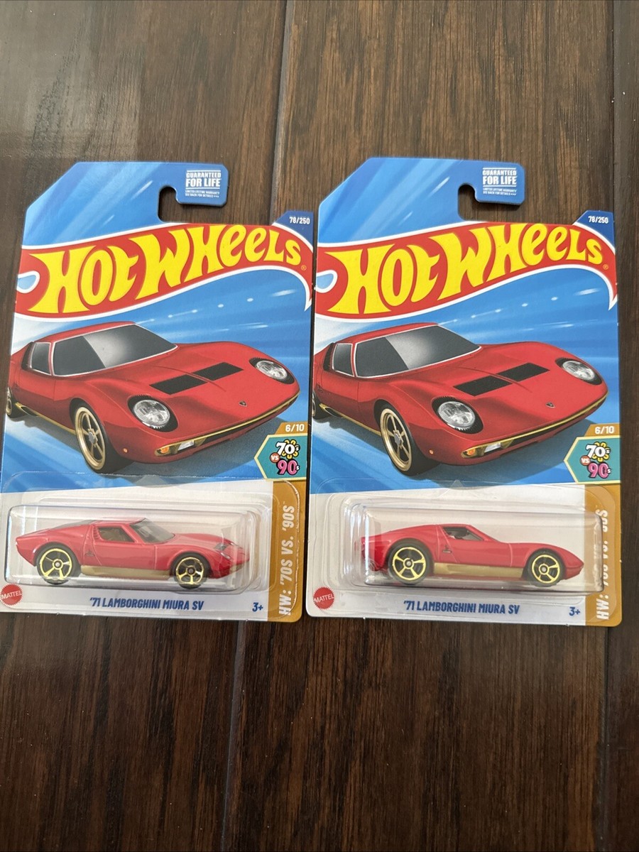 71 Lamborghini Miura SV #78 70s vs 90s 6/10 2025 Hot Wheels Case D