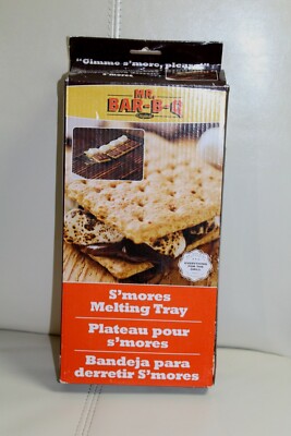 Mr BBQ Bar-B-Q Smores Maker Melting Tray Marshmallow Chocolate Camping NIB