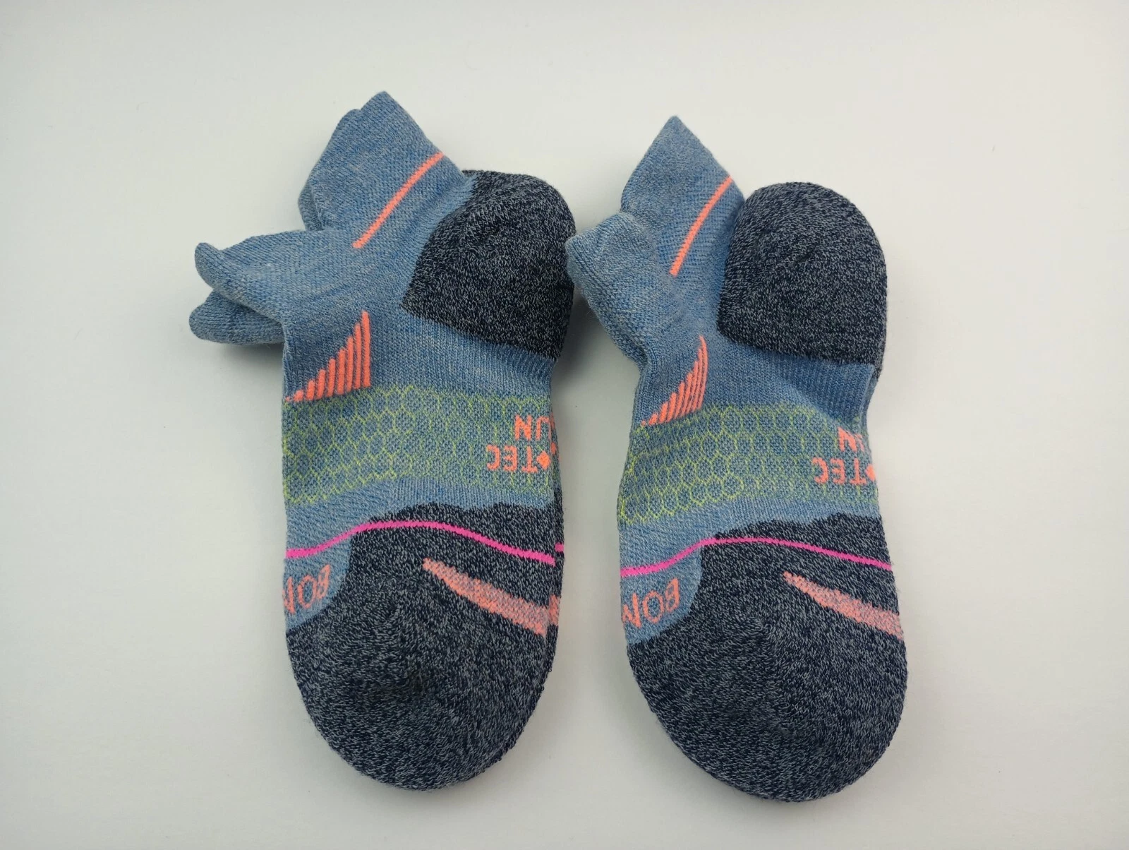 Bombas Merino Wool Hex Tec Run Ankle Socks Lot Of 2 Pairs Size S (All Lefts)