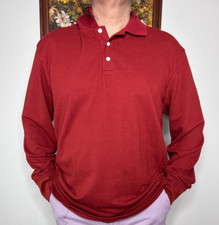 Goodfellow  Co Rugby Polo Shirt Men's Large Red Casual Travel Leisure NWT