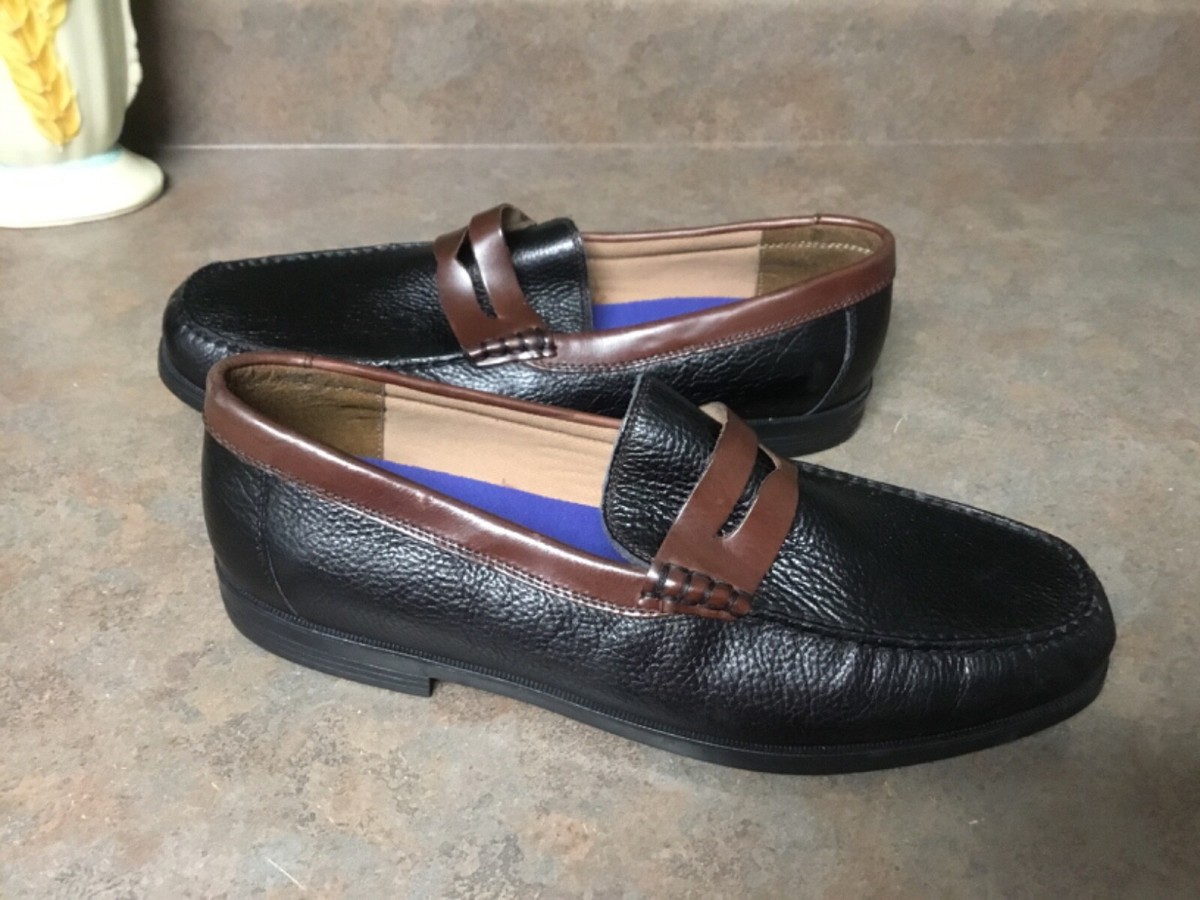 Florsheim Cricket Penny Black & Brown Leather Loafers 11717  display picture 3