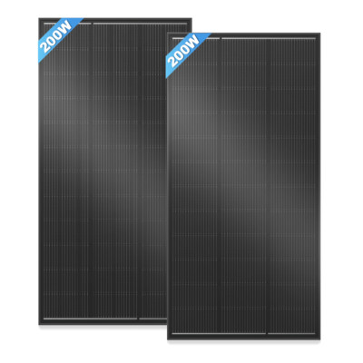 Solarmodul Solarpanel 12V 400 Watt 200W*2  Monokristallin für Solaranlage 0%MwSt