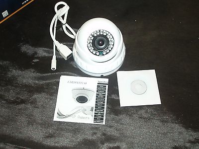 Dome Weatherproof IP IR CCTV Color Camera 6mm F2.0 CMOS CS lens White Aptina 1/3