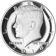 2018 S Kennedy Half Dollar Gem DCam Proof 90% Silver