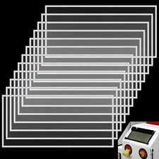 12 Pcs Abrasive Blasting Cabinet Lens Cover - 23'' X 11''Clear Polyester Film Sa