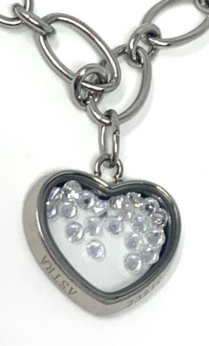 Astra Splinters of Stars Sterling Silver Cubic Zirconia Heart Chain Bracelet - Picture 3 of 4